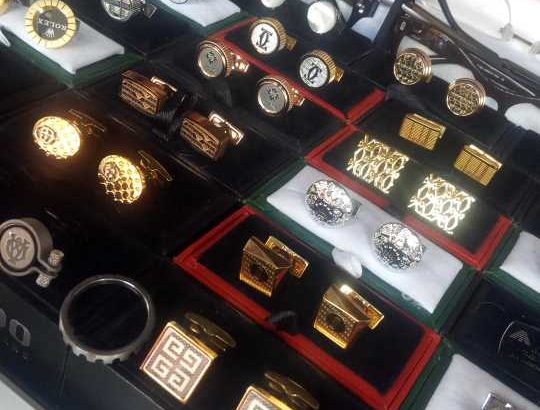 Quality glasses, Rings, Cuff-links and Belt