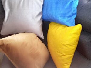 throw pillows and bedsheets available anytime.
