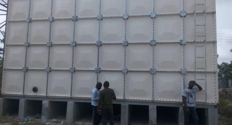 FIBER FRP SECTIONAL WATER STORAGE TANK