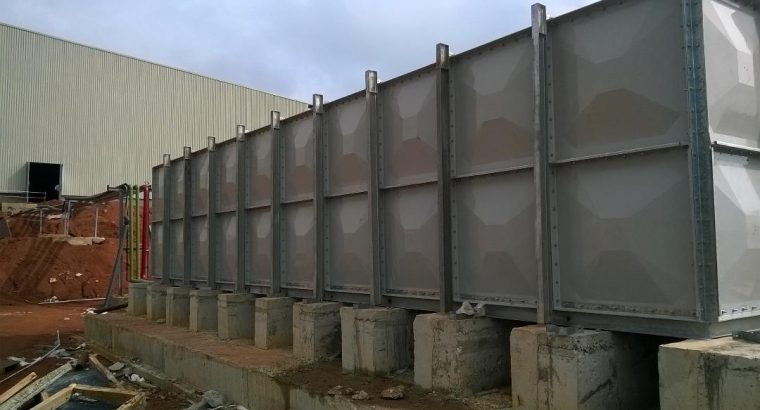 FIBER FRP SECTIONAL WATER STORAGE TANK