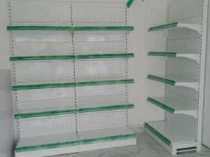 Supermarket shelves