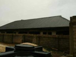 Aluminum longspan 0.45mm thickness done in Benin