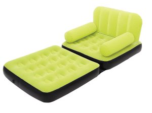 Bestway Multi-Max Air Couch + Air Pump (Green Color)- Single