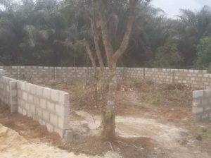 1 plot of land with dwarf fence for sale